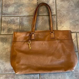 Tan Leather Fossil Purse